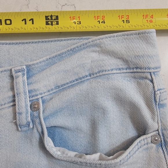 7 For All Mankind Tailorless Dojo Jeans 31 Light Wash Wide Leg Flare - Picture 4 of 16